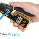 Solsop Pass Through RJ45 Crimp Tool Kit Ethernet Crimper CAT5 Cat5e Cat6 Crimping Tool Kit