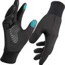 Winter Gloves for Men and Women in Cold Weather - Thermal Gloves with Touchscreen Fingers, Water Resistant Warm Gloves for Running, Bike and Hiking (XX-Small, Black)