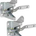 Design House 189407-GS Self-Locking Heavy Duty Gate Latch 2-Pack Galvanized Steel