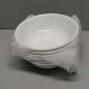 Corelle Vitrelle 6-Piece Soup/Cereal Bowl Set Triple Layer Glass and Chip Resistant, 18-Oz Lightweight Round Bowls, Winter Frost White