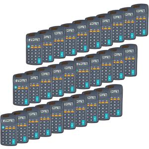 Calculator Small, 4 Function Calculators with Solar Power 8 Digit Small Pocket Size Desktop Handheld for Classroom Desktop Home (Black,Set of 30)