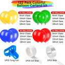 Mario Birthday Party Supplies, 133Pcs Balloons Arch Garland Kit, Assorted Latex Foil Balloons for Mario Birthday Party Decorations