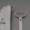 aumuca Cat Brush for Shedding, Cat Brushes for Indoor Cats, Cat Brush for Long or Short Haired Cats, Cat Hair Brush Cat Grooming Deshedding Brush for Dog Kitten Horse Massage Removes Loose Fur, White
