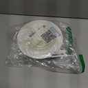 HG POWER 6 Inch Soffit VentRound Air Vent Cover with Louver, ABS Adjustable Ceiling Vent Covers for Living Room, Bathroom, Kitchen, Greenhouse, Ventilation System, White - Opening Size 5.75"