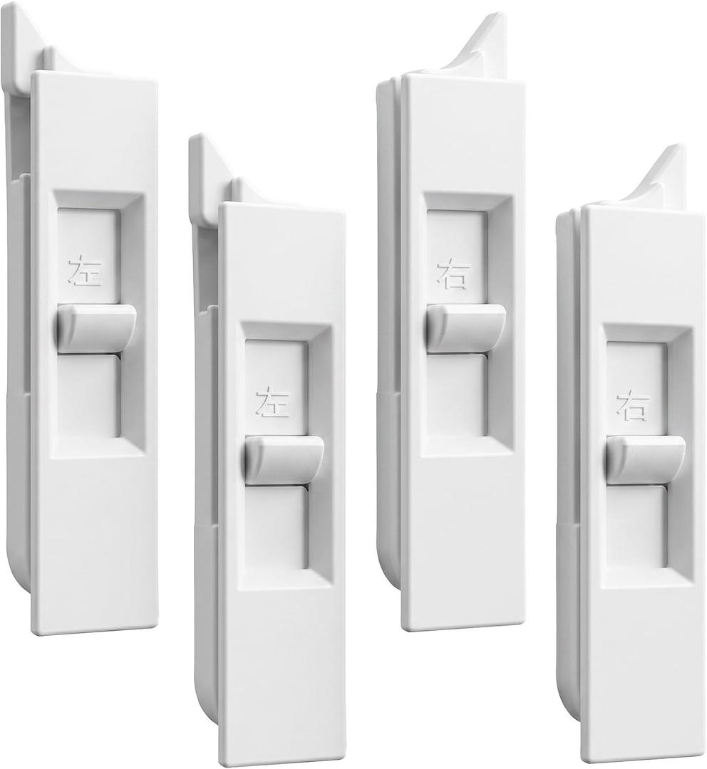 4 Pcs Tilt Latch Pairs Spring Loaded Sliding Window Latch Lock