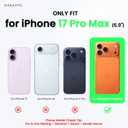 ORNARTO Magnetic for iPhone 17 Pro Max Case, 7X Military-Grade Drop Protection, Compatible with MagSafe, Slim Shockproof Translucent Matte Phone Case for iPhone 17 Pro Max 6.9", Orange