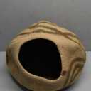 MEOWFIA Cat Cave  Premium Felt Cat Bed for Indoor Cats, Handmade Merino Wool (Beige, Large)