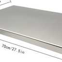 Stainless Steel Cutting Boards for Kitchen,Baking Board,Pastry Board,kneading Panel - Suitable for Cutting Vegetables, Fruits, Meat,bread - Easy To Clean and Store (70x40cm/27.5x15.7in)