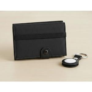 Black Wallet With Case For Air tag