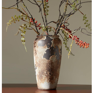 Smiletag Rustic Vase for Home Decor, Farmhouse Terracotta Vases, Stone Vases, Large Vases for Living Room Decor, Rustic Flower Vase Decoration for Living Room 2 Pack Size L&M Smiletag Rustic Vase for Home Decor, Farmhouse Terracotta Vases, Stone Vases, Large Vases for Living Room Decor, Rustic Flower Vase Decoration for Living Room 2 Pack Size L&M