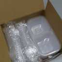 20 Set Snack Containers with Lids & Spoons, Reusable Double Compartment Condiment Containers for Lunches Picnics Parties, BPA-Free, Microwave Safe, Transparent