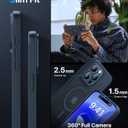 Magnetic for iPhone 15 Pro Max Case,Upgraded [Full Camera Protection][Compatible with Magsafe][Mil-Grade Protection] Shockproof Translucent Matte Phone Case for iPhone 15 Pro Max,Midnight Blue