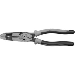 Klein Tools J215-8CR Multitool Pliers, Made in USA, Hybrid Multi Purpose Tool / Crimper, Wire Stripper, Bolt Shearing, Wire Grabbing, Twisting, Looping