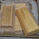 DoubleFill 6 Pack Pottery Molds 12.5 11.5 10.5 9.5 8.5 7.5 Thickness 1 Plaster Molds Wood Pottery Tools with Handle for Ceramic Top Forms DIY Bowls Plate Dish Slump Press Art Making (Rectangle)