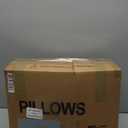 puredown Goose Feather Down Pillows, Gusseted Bed Pillows for Sleeping 100% Cotton Cover, Set of 2 Standard Size