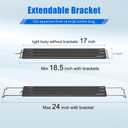 AQUANEAT LED Aquarium Light for 18 to 24 Inch Fish Tank, Auto On Off with Timer, Full Spectrum, Adjustable Brightness, Daylight Moonlight Mode, for Fresh Water Low-to-Mid Light Plants