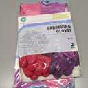 2 x PACIFIC PPE 2 Pairs Gardening Gloves for women and Ladies, Rubber Coated Garden Gloves, Outdoor Protective Work Gloves, Small, Pruple & Red