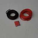 10 Gauge Wire (25FT Each, Red/Black), Low Voltage Primary Automotive Wire, Battery Cable, 10AWG, Car Audio, Car Amplifier Power or Ground Cable, Translucent Jacket, CCA, with 10 Heat Shrink Tubing