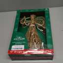 12-Inch 20 Light Incandescent Gold Glitter Angel Tree Topper