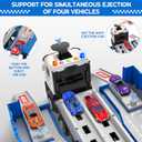 Carrier Truck Race Track Toddlers Toys, Foldable 3 Layer Track Playset, Toy Truck Transport Car Carrier & 8 Race Cars, Truck Car Kids Toys Xmas Gifts for Age 3 4 5 6+ Years Old Boys Girls