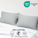Zaizaihome Waffle Weave Pillowcases King Size 2 Pack, 100% Egyptian Cotton 600 Thread Count, Ultra Soft Pillow Shams with Envelope Closure, Breathable Skin-Friendly Pillow Case, Grey, 20x36 Inches