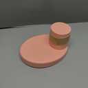 Travel Tray Oval USA Made Extend Your Current Cup Holder to Hold Your Cup Plus A Tray for Snacks, Toys and Accessories. Use in a Car Seat, Booster, Stroller, Golf Cart, Outdoor Chair, (Peach)