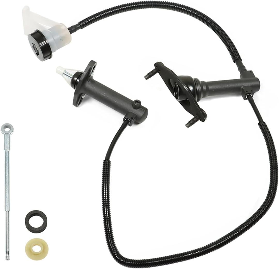 munirater Hydraulic Clutch Cylinder Master and Slave Line Assembly Front Pre-Filled Replacement for Dakota SLT1997 1998 1999