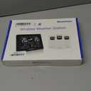 Newentor Weather Station Wireless Indoor Outdoor Thermometer, Color Display Digital Weather Thermometer with Atomic Clock, Barometric Pressure, Forecast Station with Adjustable Backlight, Black