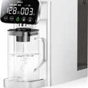 Stokk T1 Lite UV Reverse Osmosis Water Filter Countertop, Reverse Osmosis System with Carafe Alkaline Boost, 6-Stage RO Water Filtration System, NSF/ANSI 58&372, Reduce TDS PFAS Water Purifier (White)