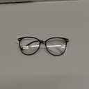 Gaoye Blue Light Blocking Glasses - Trending Round TR90 Frames, Metal Arms, UV400 Protection - Matching Soft Case (*1-light Black Frame/Transparent Lens)