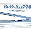 BabylissPRO Nano Titanium Ionic Hair Straightener, Professional Flat Iron for All Hair Types