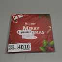 Vloso 20 Rolls 100 Yards Christmas Ribbon for Gift Wrapping,3/8 Inch Christmas Grosgrain Ribbon,Christmas Ribbon for Crafts DIY Holiday Christmas Decorations