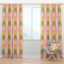 Blackout Curtains 'Retro Pastel Circular Pattern IV' Curtains For Bedroom, Curtains For Living Room, Curtains & Drapes - Thermal Insulated -Single Panel -52x84 (24360bk)
