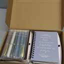 Spakon 10 Sets Mother's Day Church Bulk Gifts Christian Religious Pentecost Women's Ministry Journal Notepad Spiral Planner Notebook Bible Verse Pen for Sunday School Teacher Graduation (Dark Color)