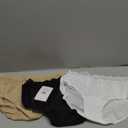 Olga womens Secret Hugs 3 Pack Panty Hipster Panties, Black/French Toast/White, Large US