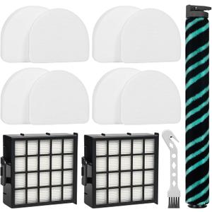 AZ4002 AZ4000 AZ4000C Filter Replacement Parts for Shark Power Detect Pro Max Upright Vacuum Cleaner -1 Roller Brush 2 HEPA Filters 4 Foam & Felt Filters 1 Cleaning Brush