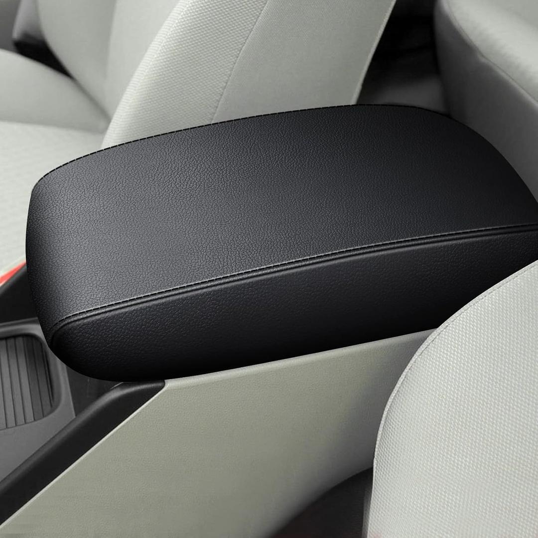 AOMSAZTO Armrest Cover for Civic Honda 2012-2015 Black Center Console Pad for Civic, Black Line 