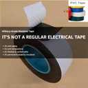 4 Rolls Butyl Rubber Self-Fusing Tape | IP67 Waterproof & 35KV Insulated | Extreme Cold/Hot Resistance (-4F to 194F) | for Electrical Joints, Pipe Leaks, Handlebar Grip Wrap (1" x10FT)