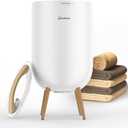 Towel Warmer Luxury Heated Bucket  Bluetooth Speaker, Ambient Light & Auto Shut Off  Fits Two 40"x70" Towels, Bathrobes, Blankets  Great Gift Idea