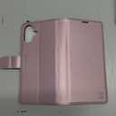 Wallet Case for iPhone 16, RFID Blocking Credit Card Holder, PU Leather Folio Flip Kickstand Protective Shockproof Cover for Apple 16 (Pink, for iPhone 16-6.1'')