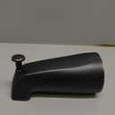 SENTO Slip On Oil Bronze Universal Bathroom Tub Spout with Diverter, Durable Heavy Duty Metal Bathtub Faucet with Shower Diverter - 4 Inches 1/2" Copper Pipe, Oil-Rubbed Bronze