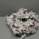 24 inch White Christmas Wreath,Winter Wreaths for Front Door with Pinecones Berries for Fireplace Xmas Decorations,Front Porch Decor and Wall Window Decor