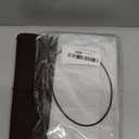 newestor Refillable Leather Journal Travelers Notebook - 8.5 x 4.5 Travel Diary with 5 Inserts + Pen Holder and Binder Clip, Standard Size, Brown