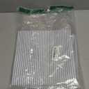 CARRIE HOME Light Blue Boho Striped Pillow Covers 18x18 Farmhouse Outdoor Pillow Covers Blue Room Decor for Couch Sofa Bedroom Set of 2