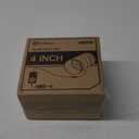 Hon&Guan 4 Inch Inline Booster Duct Fan with Speed Controller - 130 CFM Airflow with 6W Ultra-Low Power and Low Noise