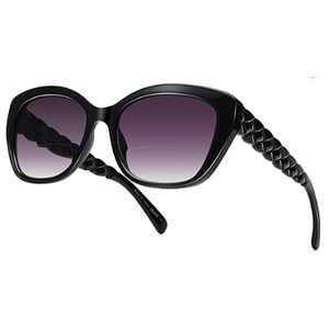 LADEESSE Reading Sunglasses for Women - Stylish Bifocal Sunglasses with Readers Built-in - UV400 Protection +2.75 (Black) LADEESSE Reading Sunglasses for Women - Stylish Bifocal Sunglasses with Readers Built-in - UV400 Protection +2.75 (Black)