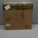 VECELO PU Leather Mid-Back Armless Vanity Chair Adjustable Height 360 Rolling Swivel for Home Office Work, White