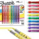 Sharpie Liquid Highlighters, Chisel Tip, Assorted Colours, 10 Count