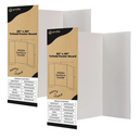 White Trifold Presentation Board 36" x 48" (Pack of 2) Self-Adhesive Science Subtitles Included - Display Exhibition Board Lightweight and Portable with Smooth Surface