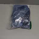 KOUFALL Navy Blue Bathroom Curtains for Window 2 Panels Rod Pocket Small Short Ombre Sheer Curtains for Shower Room 42 x 45 Inch Length Blue and White